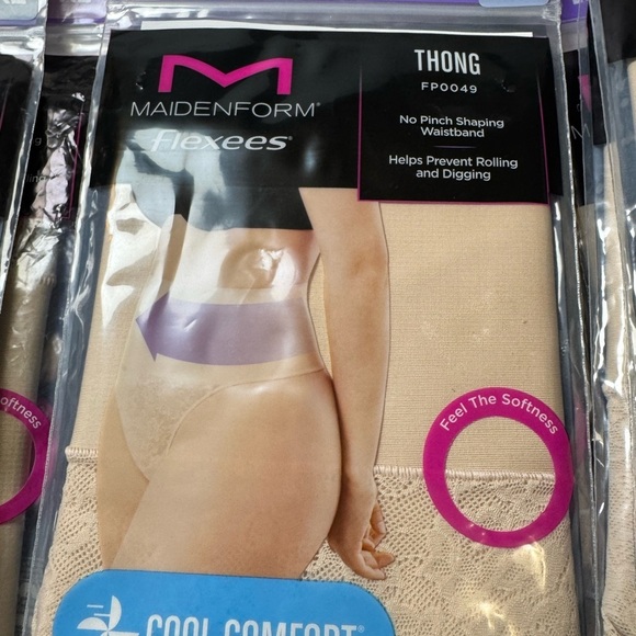 Maidenform Women's Shapewear Tame Your Tummy Lace Shaping Thong - Picture 6 of 7